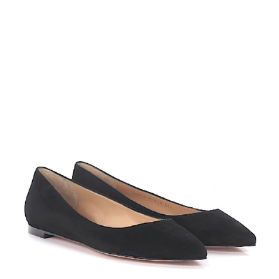 Shop Gianvito Rossi Classic Ballet Flats In Black