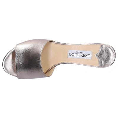 Shop Jimmy Choo Women Wedge Sandals Deedee In Grey