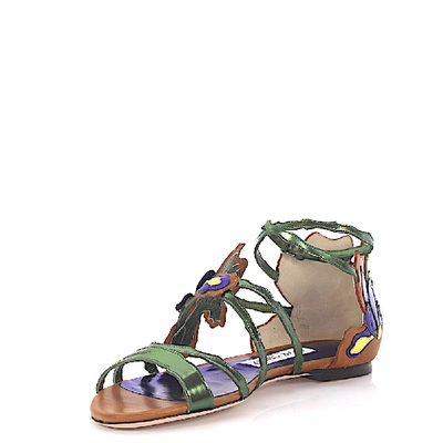 Shop Jimmy Choo Strappy Sandals In Purple