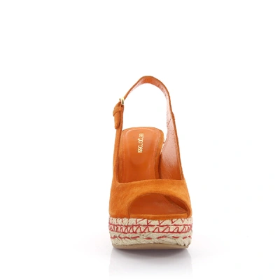 Shop Sergio Rossi Platform Sandals Orange