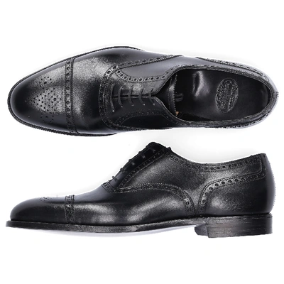 Shop Crockett & Jones Business Shoes Budapester Spencer In Black