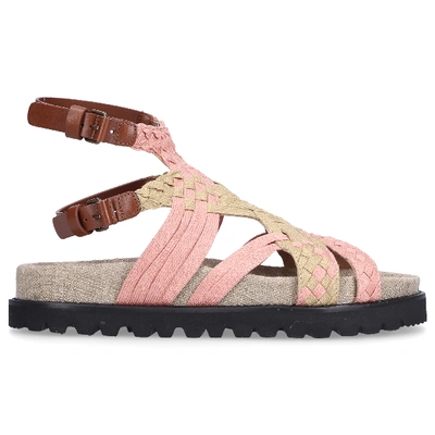 Shop Alberta Ferretti Strappy Sandals 52a6303 In Pink