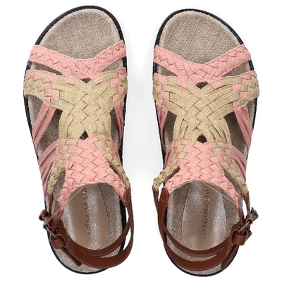 Shop Alberta Ferretti Strappy Sandals 52a6303 In Pink