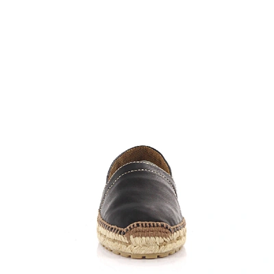 Shop Dsquared2 Espadrilles Leather Black