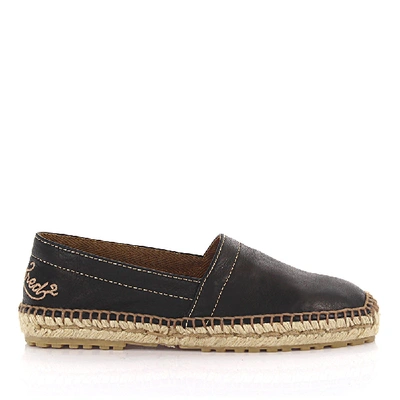 Shop Dsquared2 Espadrilles Leather Black