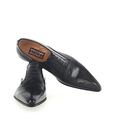 Shop Artioli Men Business Shoes Oxford In Black