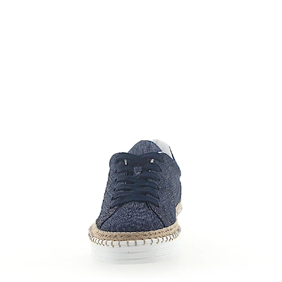 Shop Hogan Sneakers R260 Denim Jeansblau Beige In Blue