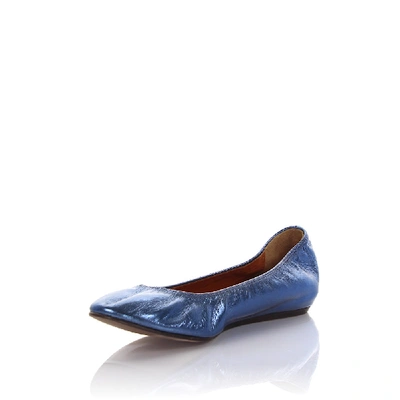 Shop Lanvin Classic Ballet Flats In Blue