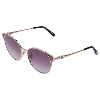 Shop Chopard Women Sunglasses Wayfarer Schc21 0300 Metal Gold