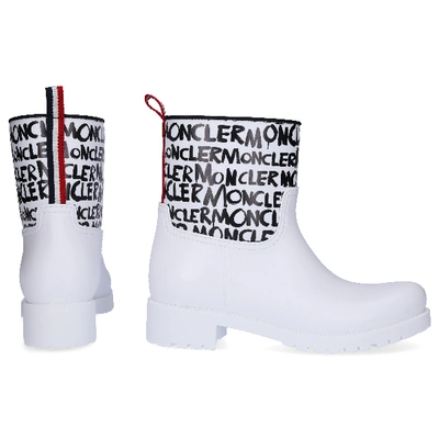 Shop Moncler Boots Ginette Gum In White