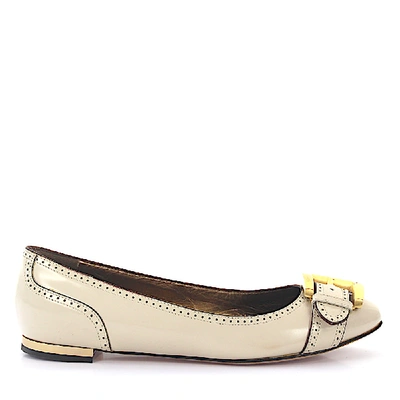 Shop Giuseppe Zanotti Classic Ballet Flats In Beige