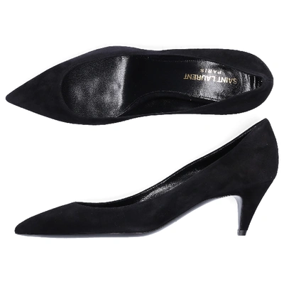 Shop Saint Laurent Pumps Charlotte In Black