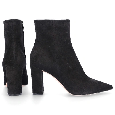 Shop Gianvito Rossi Ankle Boots Piper 85 Suede In Black