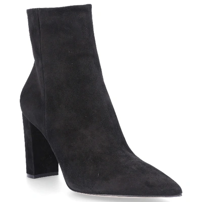 Shop Gianvito Rossi Ankle Boots Piper 85 Suede In Black