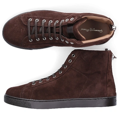 Shop Gianvito Rossi Sneakers Brown High Top
