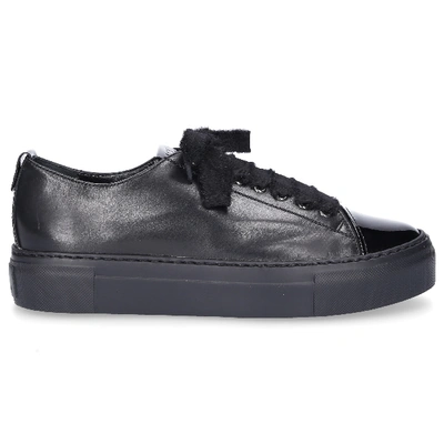 Shop Agl Attilio Giusti Leombruni Low-top Sneakers D925065 Calfskin In Black