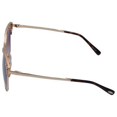 Shop Chopard Women Sunglasses Clubmaster Schc24 0349 Metal Gold
