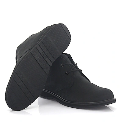 Shop Swims Boots Barry Chukka Classic Nubuck Leather Black