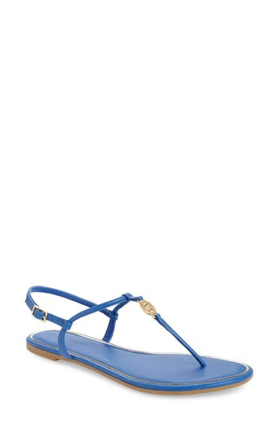 Tory Burch Emmy Medallion Thong Sandals In Nautical Blue | ModeSens