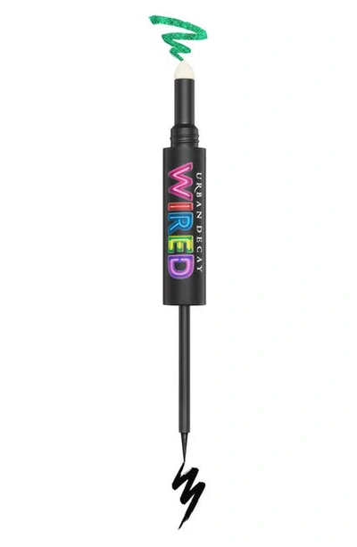 Shop Urban Decay Wired Double-ended Eyeliner & Top Coat In Fuse