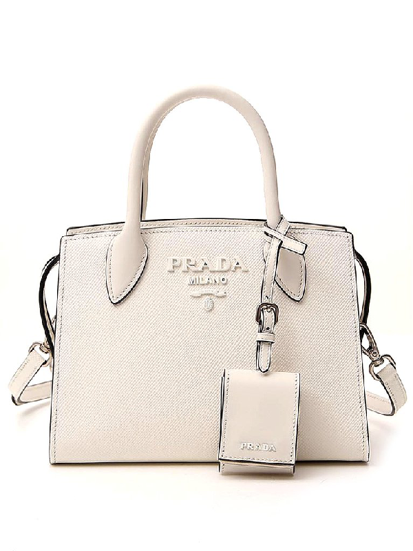 prada logo plaque mini bag