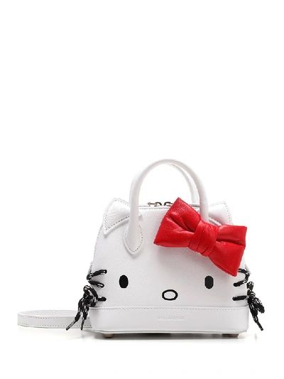 Shop Balenciaga Hello Kitty Xxs Top Handle Bag In White