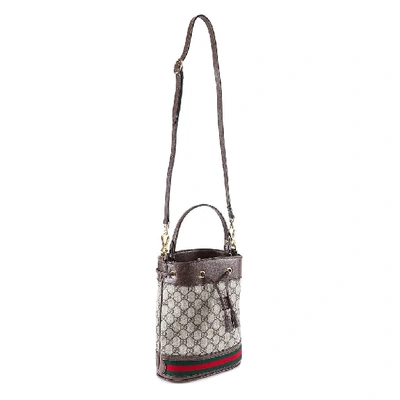 Shop Gucci Ophidia Small Bucket Bag In Multi