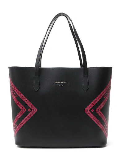 Shop Givenchy Motif Printed Tote Bag In Black