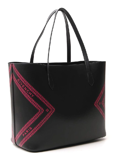 Shop Givenchy Motif Printed Tote Bag In Black