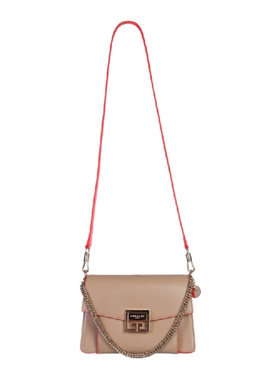 Shop Givenchy Gv3 Shoulder Bag In Beige