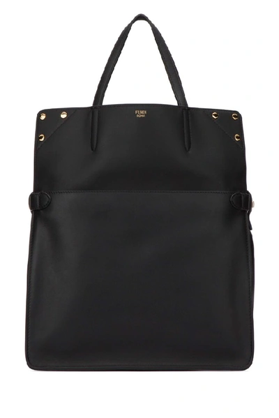 Shop Fendi Flip Tote Bag In Black