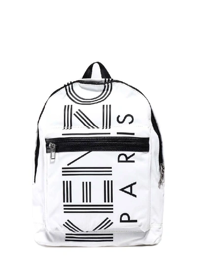 Shop Kenzo Logo Large Backpack In White