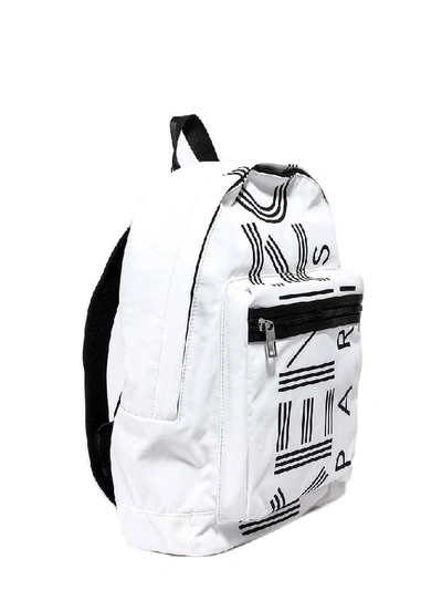 Shop Kenzo Logo Large Backpack In White