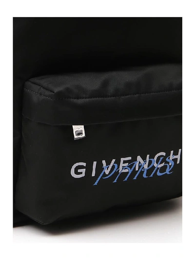 Shop Givenchy Logo Backpack In Black