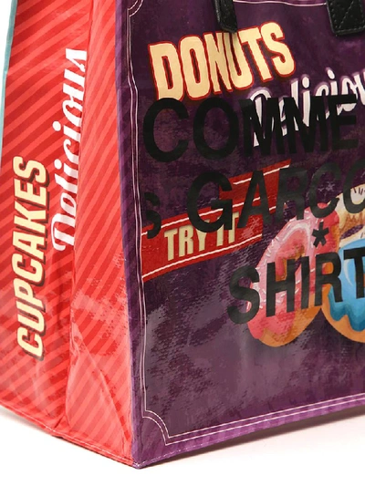 Shop Comme Des Garçons Shirt Graphic Printed Tote Bag In Multi