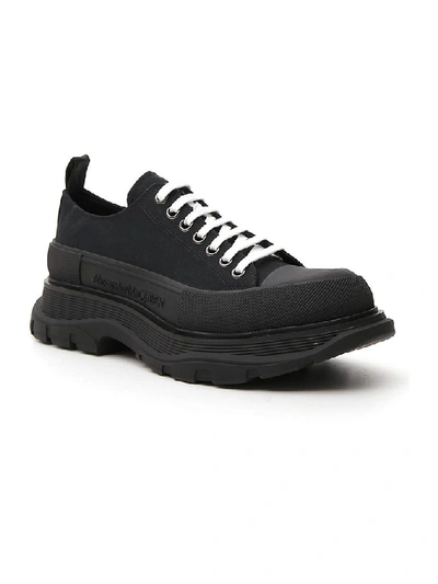 Shop Alexander Mcqueen Chunky Low-top Sneakers In Black