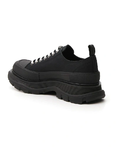 Shop Alexander Mcqueen Chunky Low-top Sneakers In Black