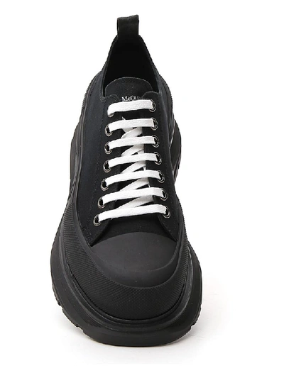 Shop Alexander Mcqueen Chunky Low-top Sneakers In Black