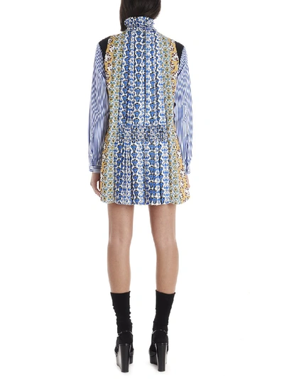 Shop Prada Patchwork Mini Dress In Multi