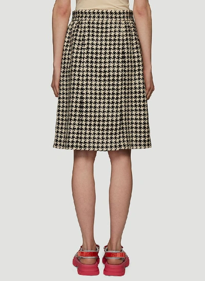 Shop Gucci Tweed Wrap Skirt In Multi