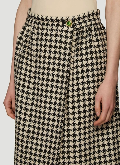 Shop Gucci Tweed Wrap Skirt In Multi