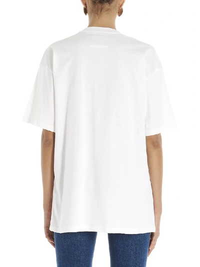 Shop Moschino Teddy Frame Printed T In White