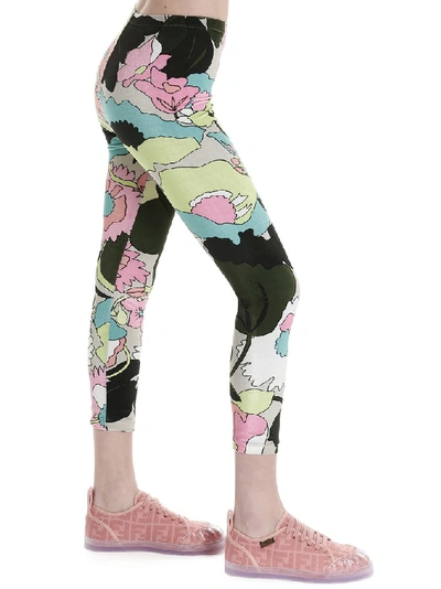 Shop Fendi Dream Garden Leggings In Multi