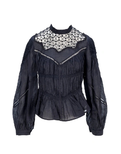 Shop Isabel Marant Samantha Shirt In Black