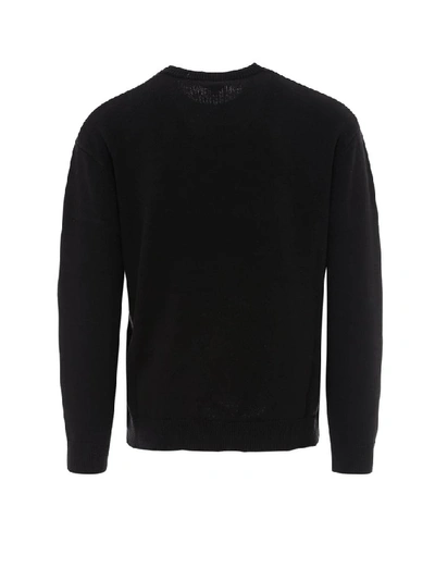 Shop Kenzo Logo Embroiderd Sweater In Black