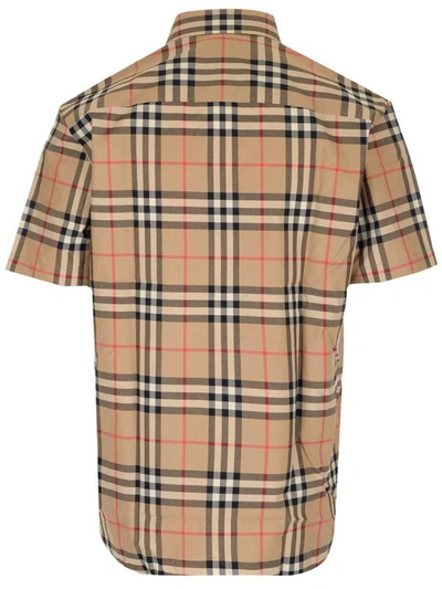 Shop Burberry Vintage Check Short Sleeved Shirt In Multi
