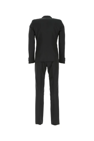 Shop Prada Single Breasted Tuxedo Suit In Black