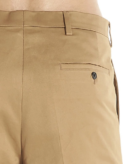 Shop Prada Chino Bermuda Shorts In Beige