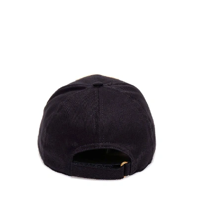 Shop Gucci Logo Baseball Cap In Black