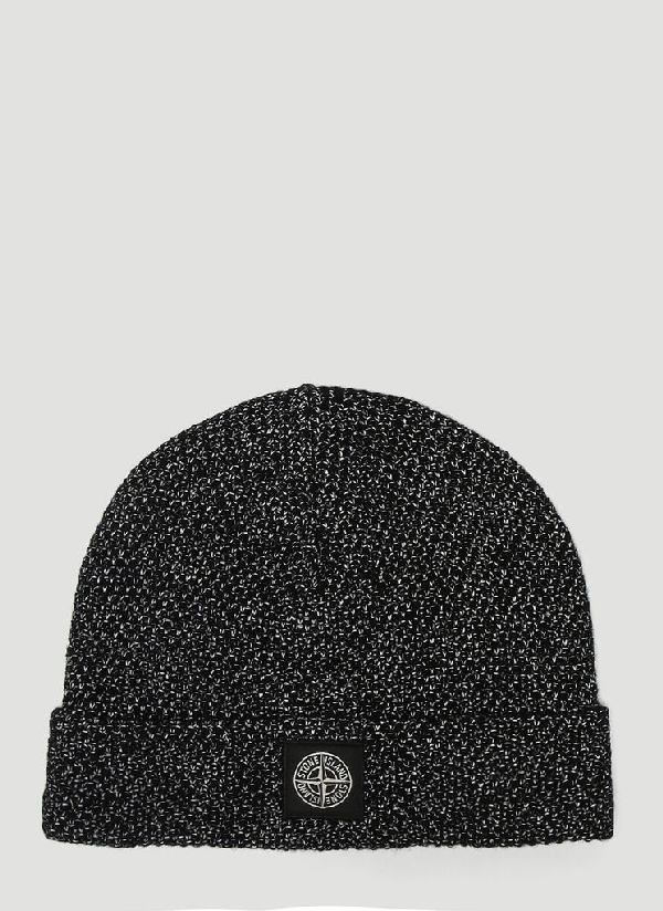 stone island beanie patch